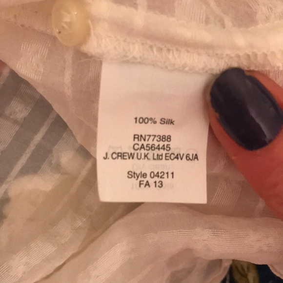 Madewell semi sheer Silk Blouse Medium - Picture 5 of 5